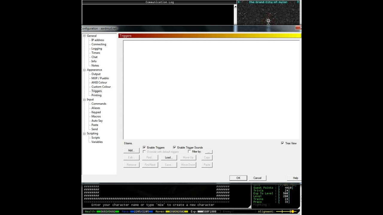 Aardwolf MushClient - Idling - how to stay connected in Aardwolf MUD ...