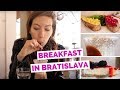 Breakfast in Bratislava, Slovakia