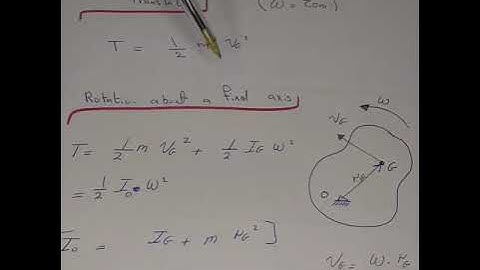 Planar kinetics of a rigid body,  work and energy,  part 1