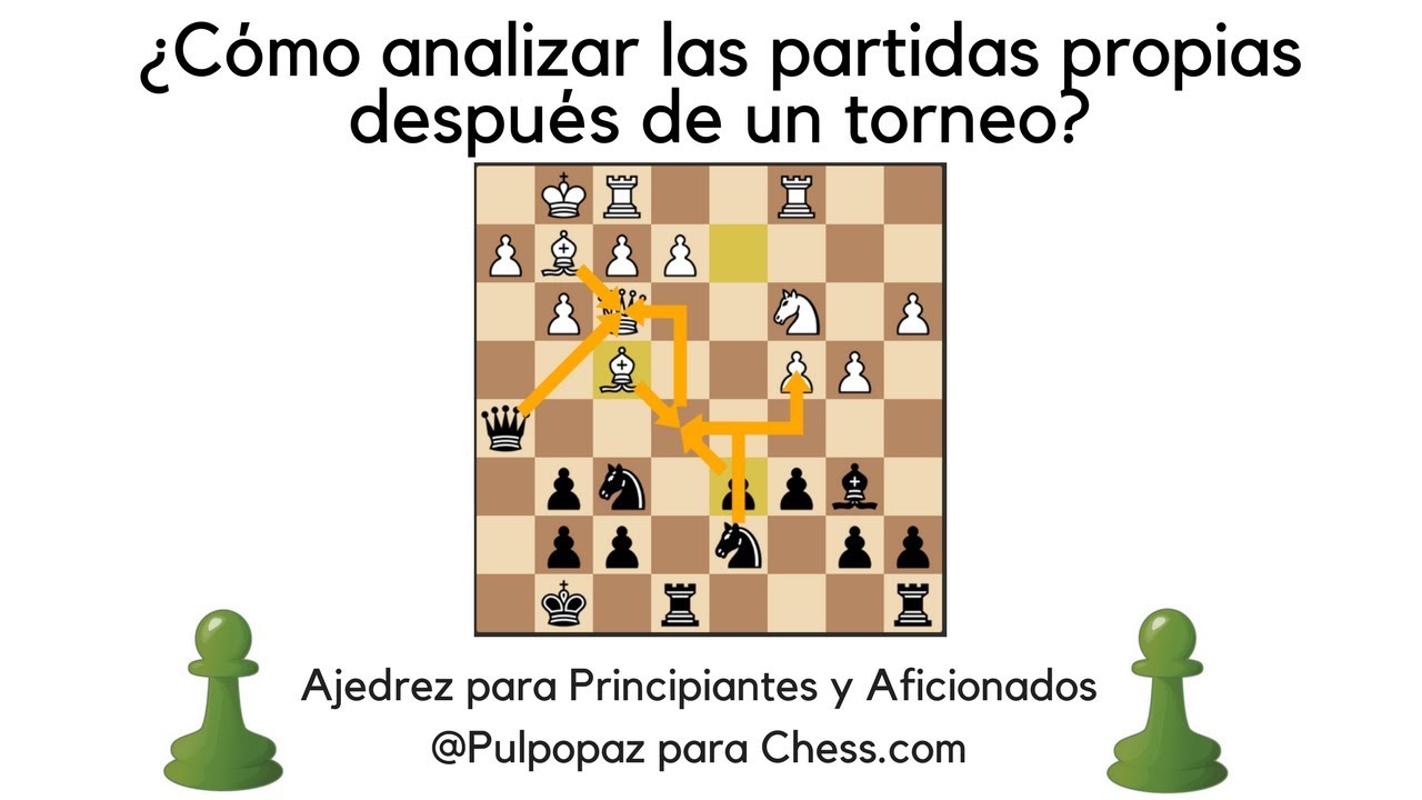 ¿Cómo analizar las partidas de ajedrez propias después de un torneo