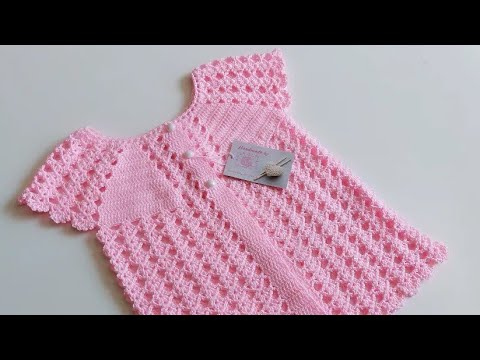Su taşı Modeli Yazlık Yelek Yapımı /Tığ İşi kız bebekler için yelek #knittingpattern #baby