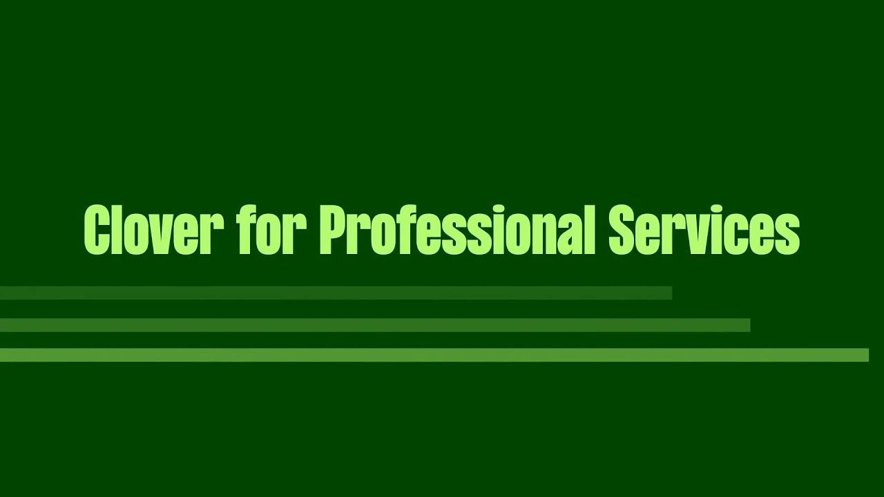 Clover POS for Professional Services | Streamline Your Practice with ...