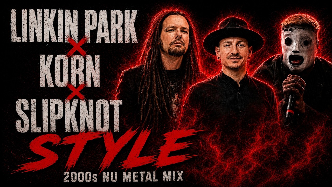 00s LINKIN PARK バンドT KORN ニルバーナ　フェード LINKIN PARK x KORN x SLIPKNOT STYLE | DARK 2000s NU METAL MIX