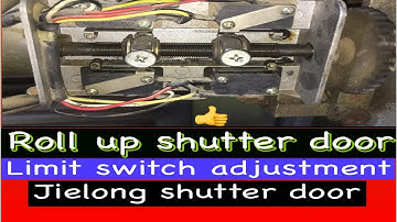 Roll up door limit switch setting