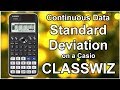 Casio fx calculators : Mean from Grouped Frequency Tables ...