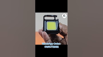 COB Rechargeable Keychain Light | 6Watt | 500 mAh | Type C Charging | Royal Gadget BD | RGBD