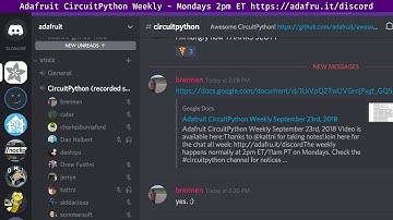Adafruit CircuitPython Weekly - September 23rd, 2018 @adafruit #adafruit #circuitpython