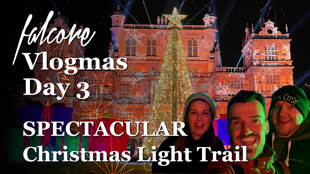 Christmas at Wollaton 🎄 Spectacular Christmas Light Trail 💫 Vlogmas Day