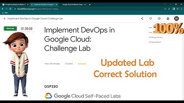 Implement DevOps in Google Cloud: Challenge Lab | [ GSP330] | Updated Lab