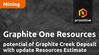 Graphite One shows potential of Graphite Creek Deposit with update Resources Estimate