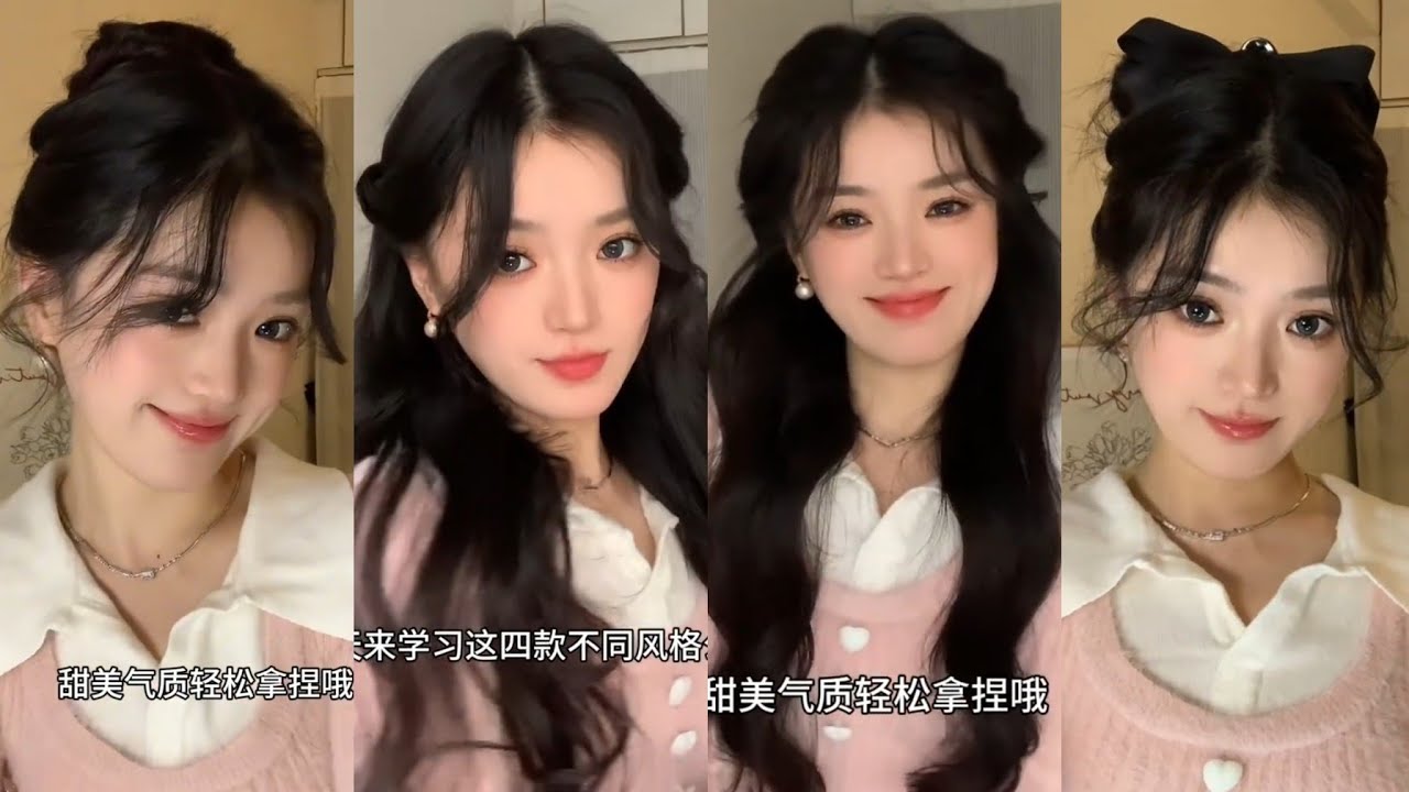 Super Easy & Cute Hairstyles Tutorials Korean Style for Girls 🌵🌿🍁