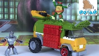 TMNT Party Wagon Черепашки Ниндзя Мультик. Раф Против Шреддера! Игры и Игрушки для Мальчиков