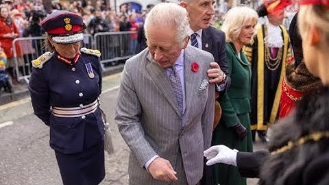 Watch: Protester throws eggs at King Charles III