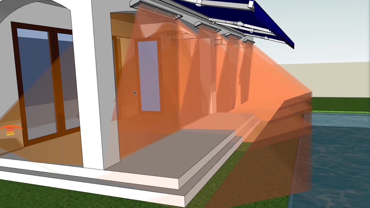 Resolving outdoor patio heater placement for safer and