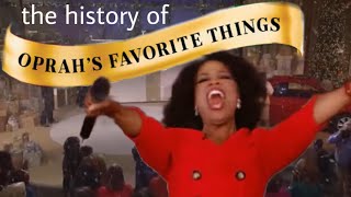 OPRAH’S FAVORITE THINGS:  a holiday retrospective