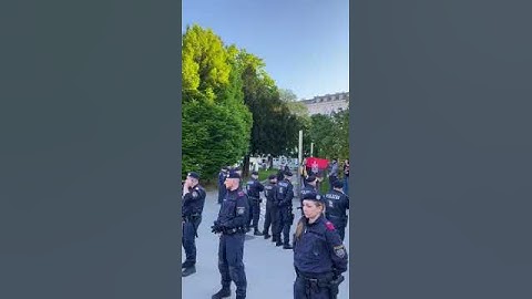Австрия 9 мая 2023  Полиция окружила украинцев на Дне Победы!