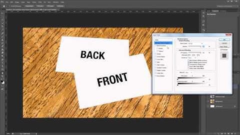 How to Create a Business Card Mockup Using Smart Objects in Photoshop