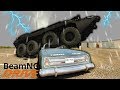 Escaping Police With An APC On A Flooded Map! - BeamNG Gameplay & Crashes - Police Escape