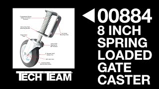 Tech Team’s 00884 8” diameter Caster does a great job with heavy industrial gate by TechTeam 790 views 8 months ago 54 seconds