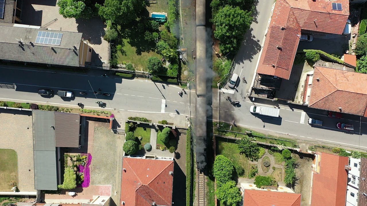 FERROVIA NOVARA VARALLO SESIA - treno a vapore del 13 giugno 2021- in 4K