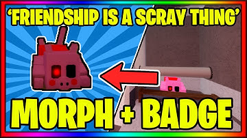 How to get the "FRIENDSHIP IS A SCARY THING" BADGE + MORPH in PIGGY RP [W.I.P] || Roblox
