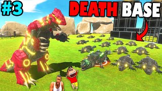 LAVA T-REX vs CYBORG CROCODILE DEATH BASE SHINCHAN CHOP & HAMID TEAM in ARBS | PART 3