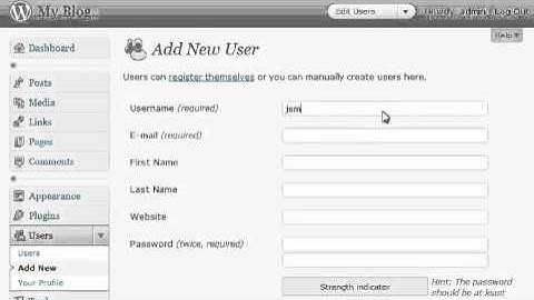 Managing users in Wordpress
