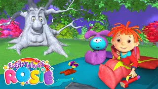 🌛 SLEEPING UNDER THE STARS | Everythings Rosie | LET'S GO CAMPING! | 1 HOUR OF KIDS CARTOONS