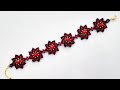 Kum Boncuktan Rüzgâr Gülü Bileklik Yapımı. Beaded Windmill Bracelet Making.