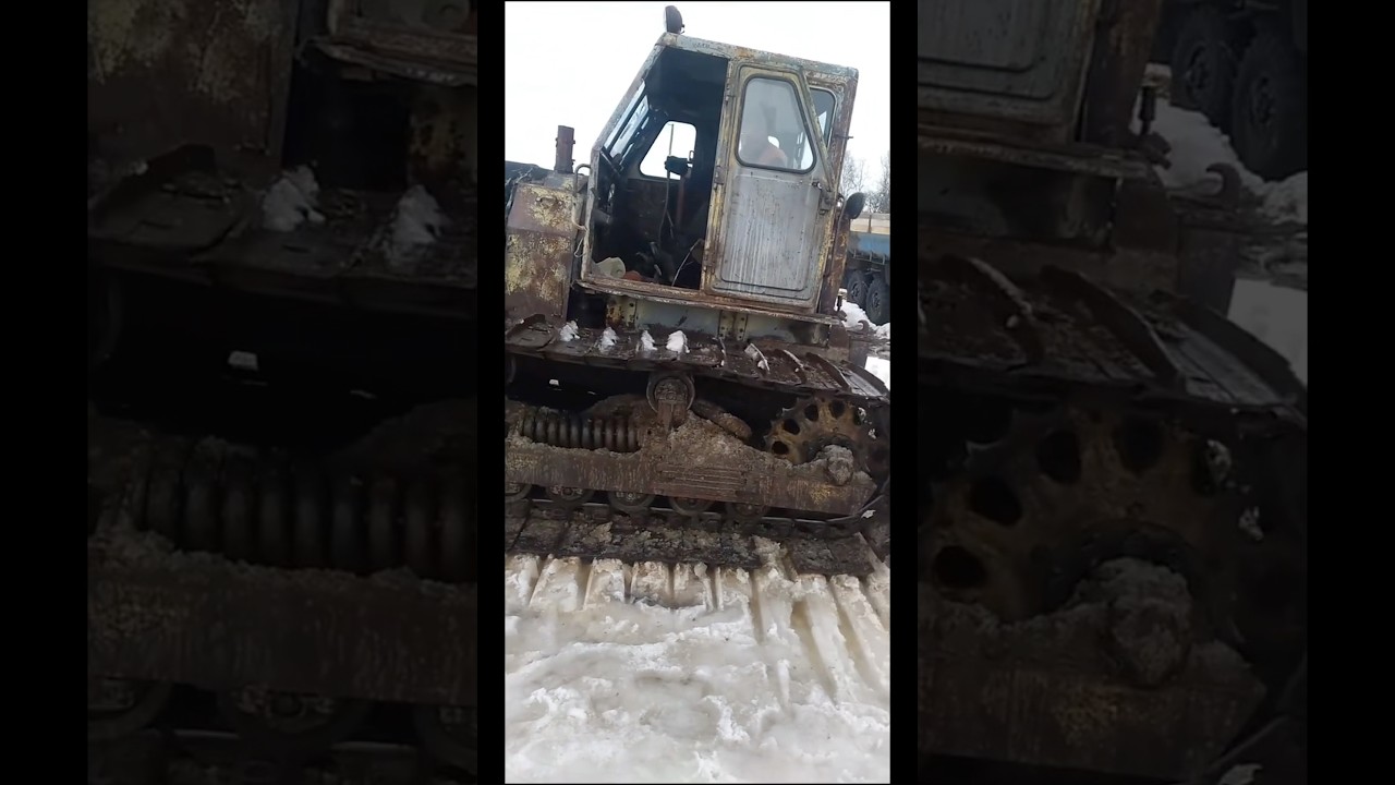 Залізний монстр з минулого. Таке ще їздить🚜❄️ 