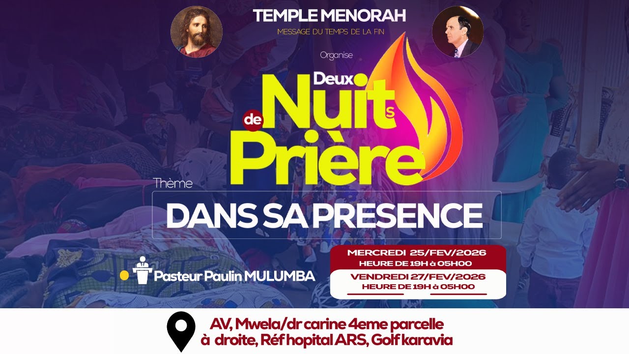 SUITE DE LA RÉUNION DE PRIÈRE DU 25 FÉVRIER 2026