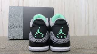 Unboxing Look Air Jordan 3 “Green Glow”