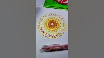 How many rotations did the pen make in total 🧐 #spirograph #satisfying #relaxing #asmr #art #shorts