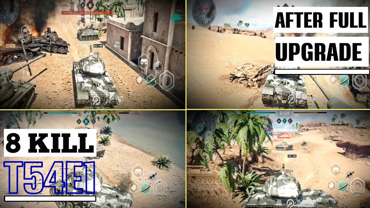 Fully Upgraded T54E1 Tank Tire ll Gameplay In MW Tank Battle