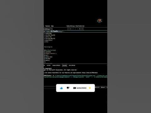 Draw Krishna Radha using python turtle animation #python #shorts # ...