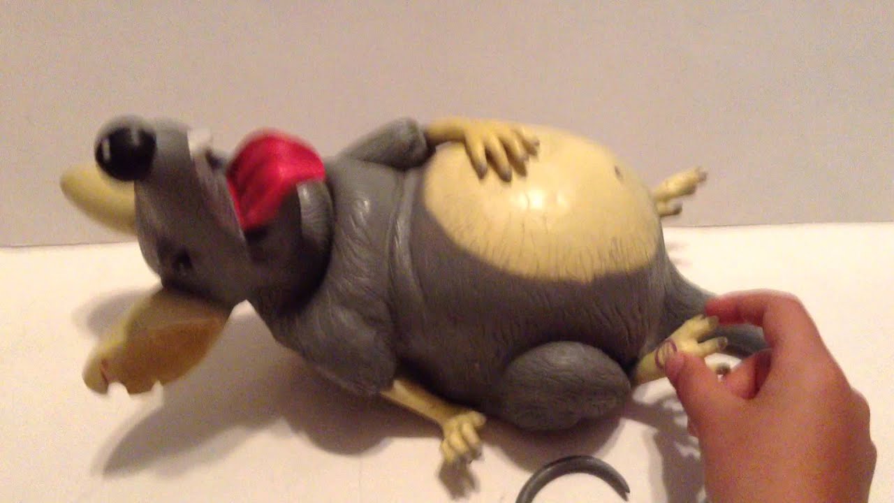 Gemmy 2005 Animated Talking & Burping Halloween Fat Rat Moves Head YouTube