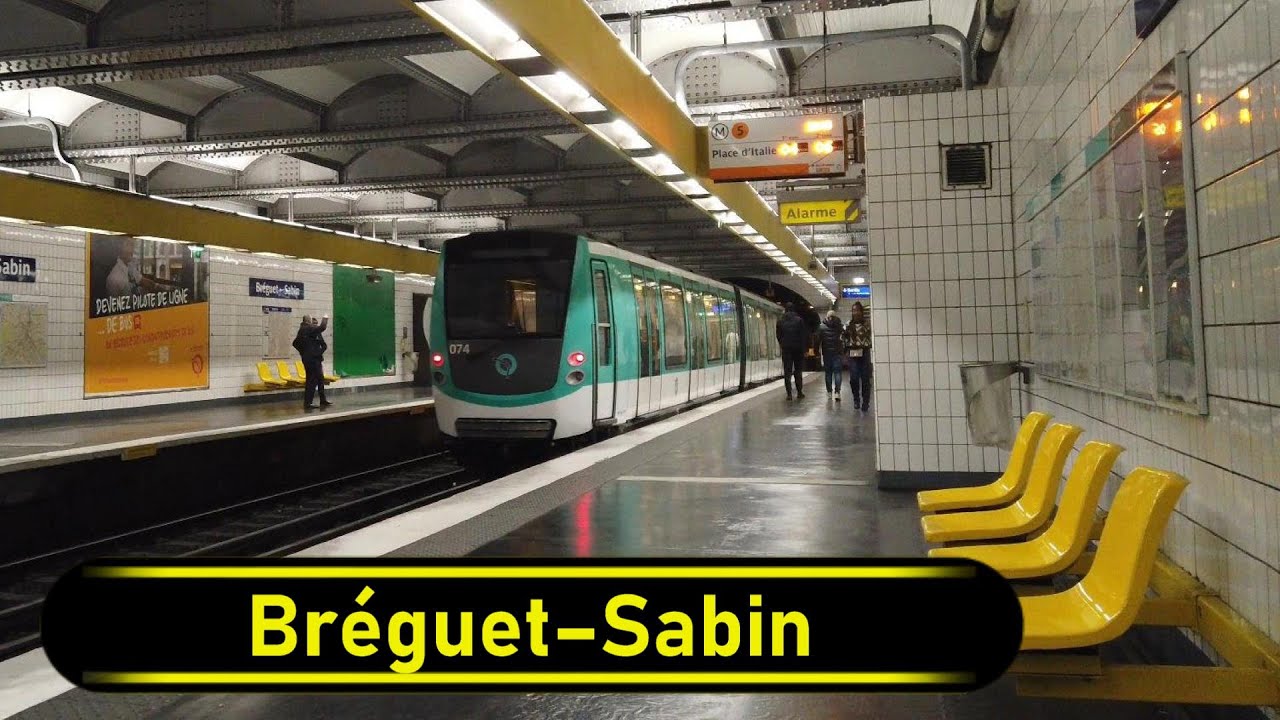 Metro Station BréguetSabin Paris 🇫🇷 Walkthrough 🚶 YouTube