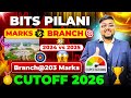 BITS Pilani Cutoff 2026🔥 | ✅Accurate Data 📈 | BITS Pilani Cutoff | BITSAT Counselling 2026 | BITSAT