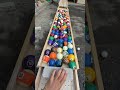 マーブルラン212 marble run 転がるビリヤード玉　木製コース　ショート版
