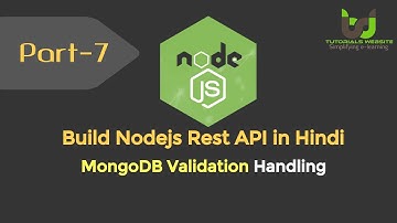 MongoDB Validation | Rest API Error Handling | Build Node.js RESTful API  in Hindi | Part-7