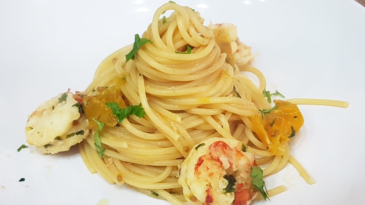 PASTA GAMBERONI E POMODORINI GIALLI FoodVlogger YouTube