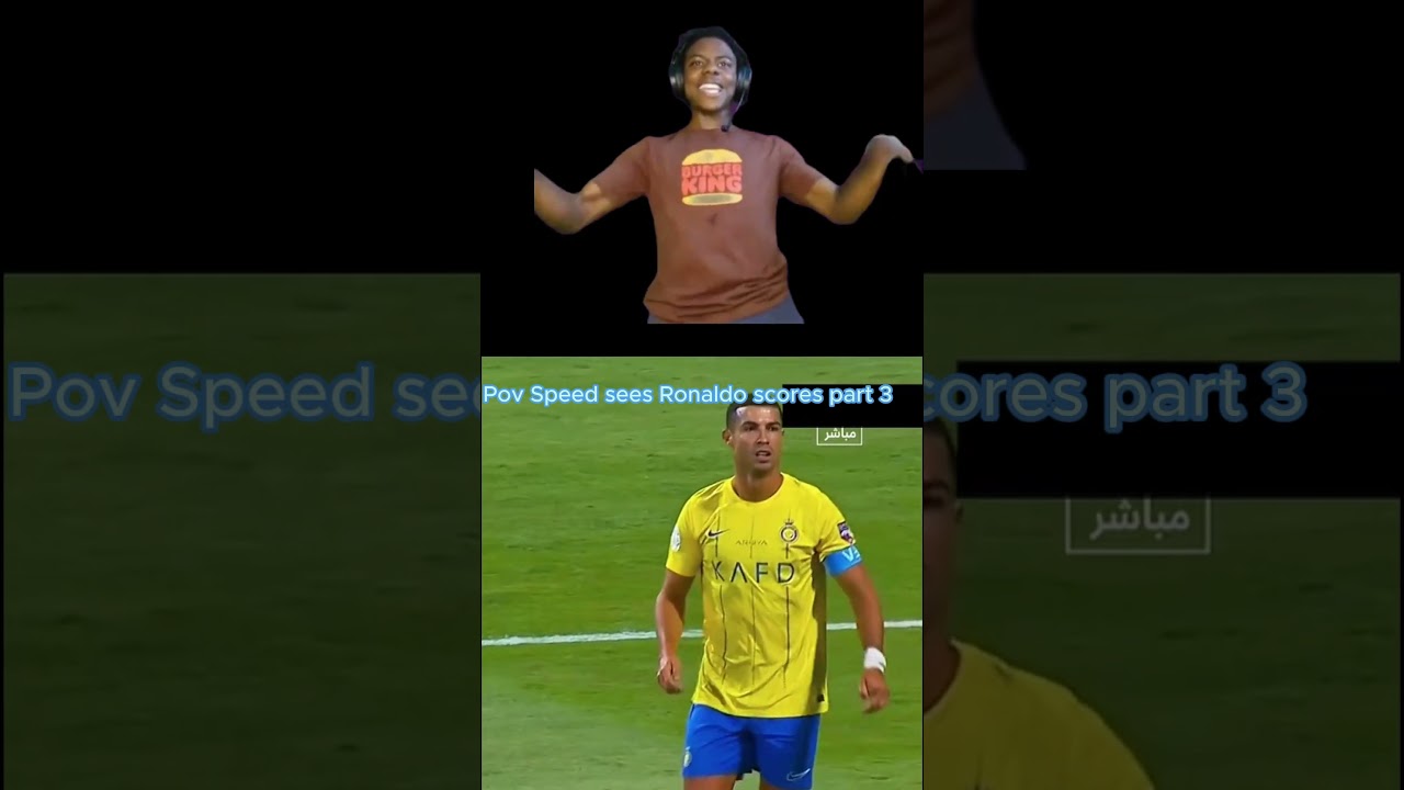 Speed sees ronaldo scores part 3, LIKE 4 PART 4! XD