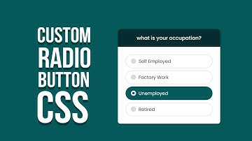 How to make a cool custom radio button | Custom radio button CSS | Custom radio button