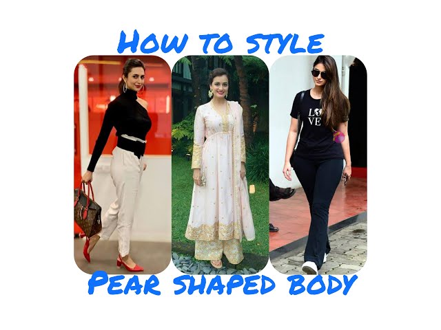 🍐 Pear shaped body clothes ll pear shaped body ho to kaise kapde  pehne??heavy thighs and hips 