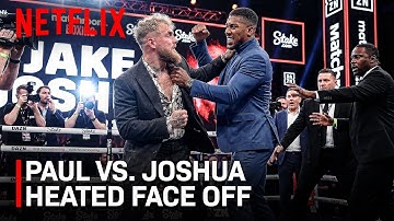 Anthony Joshua Almost BRAWLS With Jake Paul At Press Conference FACE OFF!