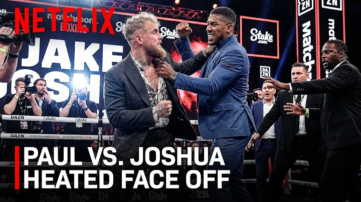 Anthony Joshua Almost BRAWLS With Jake Paul At Press Conference FACE OFF!