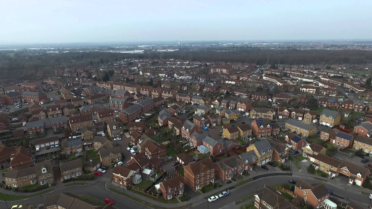 Armthorpe Pit Top Estate Aerial View , DJI Phantom 3 Advanced Drone