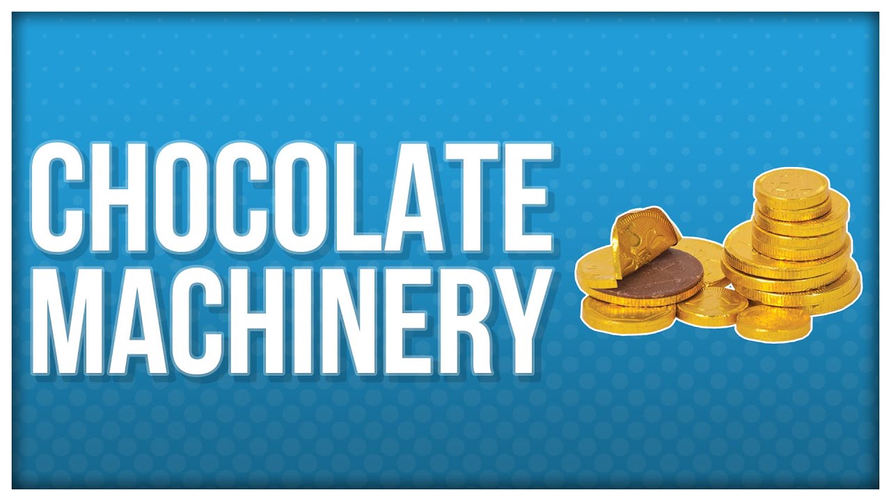 Loynds Chocolate Coin Foiling and Embossing Machine - YouTube
