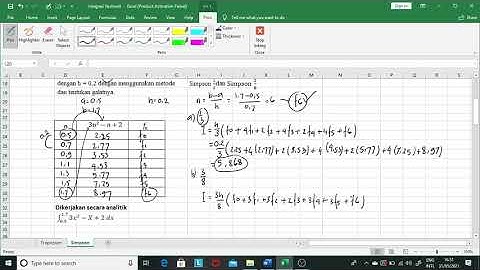 Integrasi Numerik Metode Simpson 1/3 dan Simpson 3/8