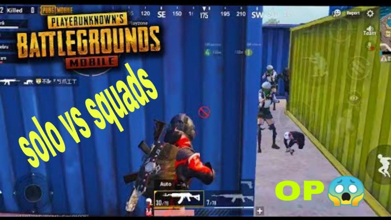 Solo vs squads fight pubg montage erangle gameplay - YouTube